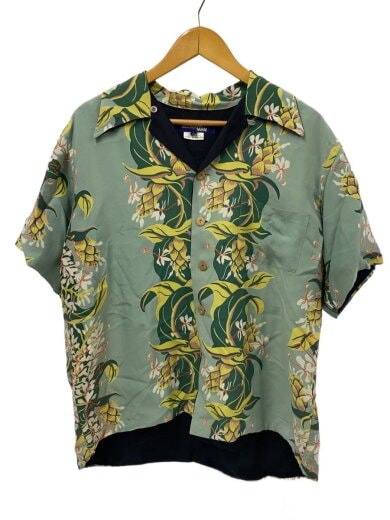 商品画像：02SS/archive/アーカイブ/アロハシャツ/M/レーヨン/GRN/花柄/YI-B051 1