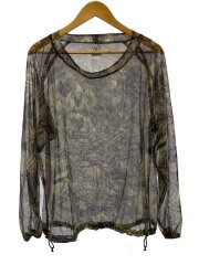 Bush Crew Neck Shirt/長袖Tシャツ/M/ポリエステル/KHK/カモフラ/QV544