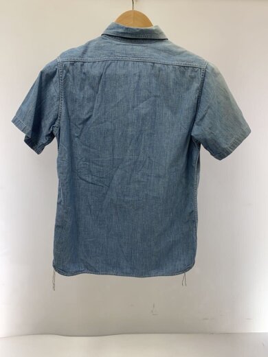 商品画像：USNステンシル/シャンブレー/マチ付/半袖シャツ/--/コットン/IDG 2