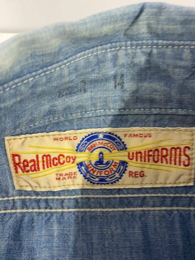 商品画像：USNステンシル/シャンブレー/マチ付/半袖シャツ/--/コットン/IDG 3