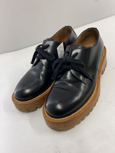 商品画像：厚底/3ホール/ドレスシューズ/38/BLK/レザー 2
