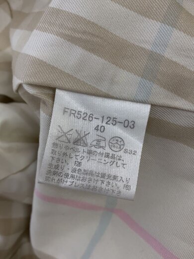 商品画像：チェスターコート/40/コットン/CRM/FR526-125-03 4