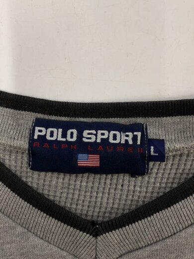 商品画像：90s/VINTAGE/Vネック/スウェット/L/コットン/GRY 3