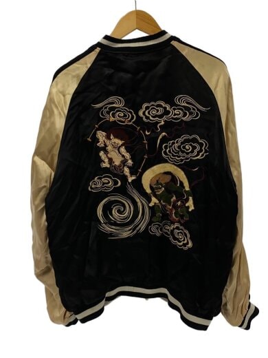 商品画像：Willpips Orientalism/風神雷神/刺繍/リバーシブル/スカジャン/XL/レーヨン 2