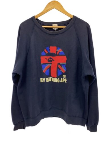 商品画像：90s/初期タグ/ユニオンジャック/スウェット/L/コットン/NVY 1