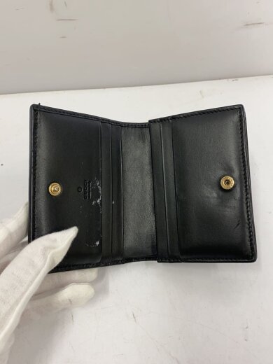 商品画像：2つ折り財布/レザー/BLK/レディース/406924・493075 4