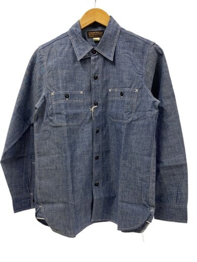 商品画像：タグ付/Neal SHIRT/LOT11シャンブレーシャツ/14.5//BLU/無地/2313101 1