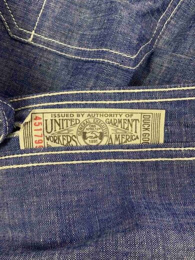 商品画像：タグ付/Neal SHIRT/LOT11シャンブレーシャツ/14.5//BLU/無地/2313101 4