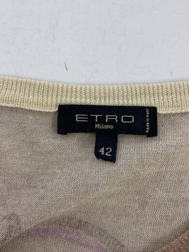 商品画像：カーディガン(薄手)/42/シルク/マルチカラー/総柄/122-15687-9854 3