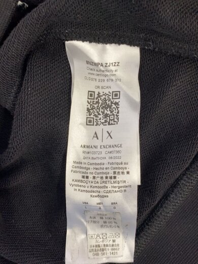 商品画像：ICON PERIOD LOGO SWEATSHIRT/スウェット/L/コットン/BLK/8NZMPA ZJ1ZZ 4