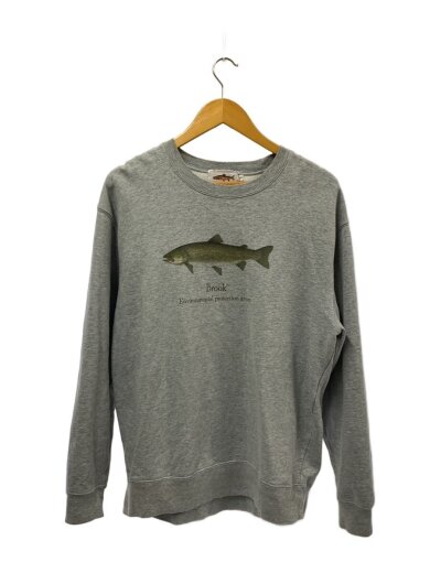 商品画像：TROUT LOGO SWEAT/スウェット/L/コットン/GRY/無地 1