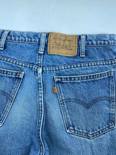 商品画像：80s/VINTAGE/USA製/オレンジタブ//ボトム/32/デニム/IDG/無地/20517-0217// 4