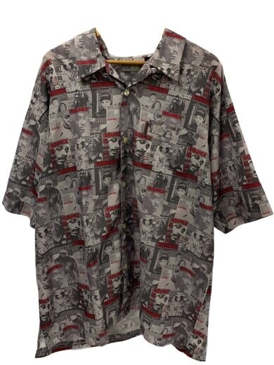 商品画像：90s/Vintage/2-pac/半袖シャツ/XXL/ポリエステル/GRY/総柄// 1