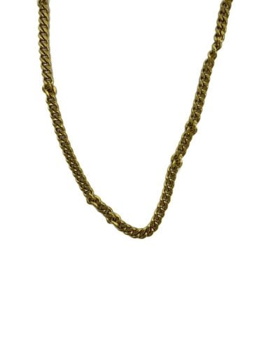 商品画像：二面シングル/ネックレス/SV925/GLD/トップ無/メンズ 1