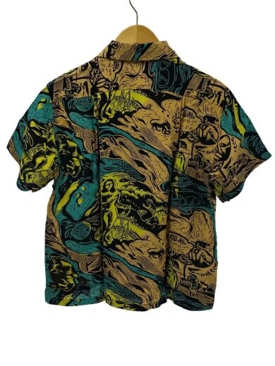 商品画像：GAUGUIN WOODCUT MYSTIC/箱有/アロハシャツ/S/レーヨン/BLK/ss39050hy// 2