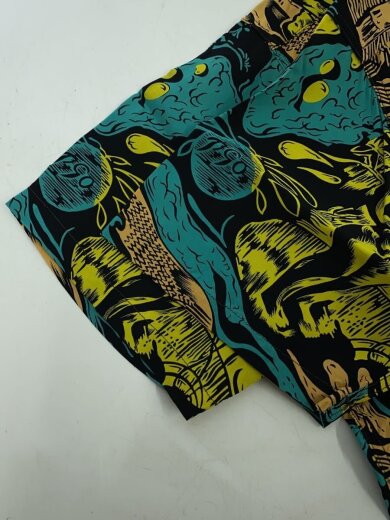 商品画像：GAUGUIN WOODCUT MYSTIC/箱有/アロハシャツ/S/レーヨン/BLK/ss39050hy// 5