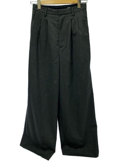 商品画像：24aw/WIDE TROUSERS/スラックスパンツ/44/ウール/GRY/無地/mpfw-pt1524 1