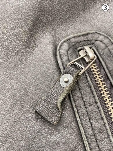 商品画像：レザージャケット・ブルゾン/M/豚革/BLK/無地/M41152 8