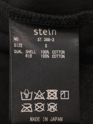 画像：steinTシャツ/S/コットン/BLK/ST.388-2/22SS/(LYOCELL) - CLOSED -4