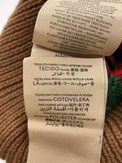 画像：GUCCIニットキャップ/S/ウール/CML/レディース/674064　4G2065