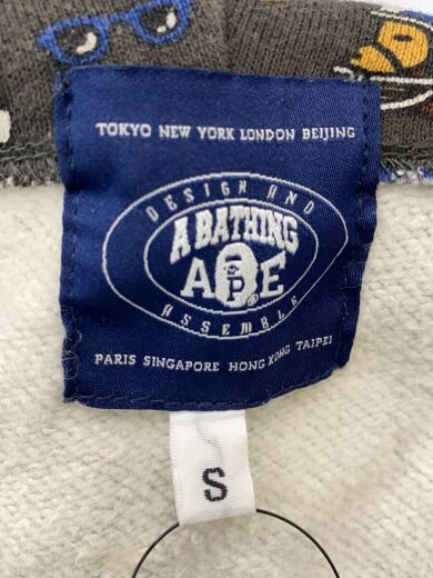 画像：A BATHING APEジップパーカー/S/コットン/GRY/1860-115-0383