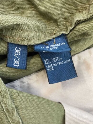 商品画像：ボトム/36/リネン/KHK/無地 5