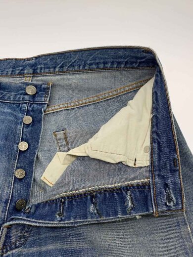 商品画像：ストレートパンツ/--/コットン/BLU/無地 3