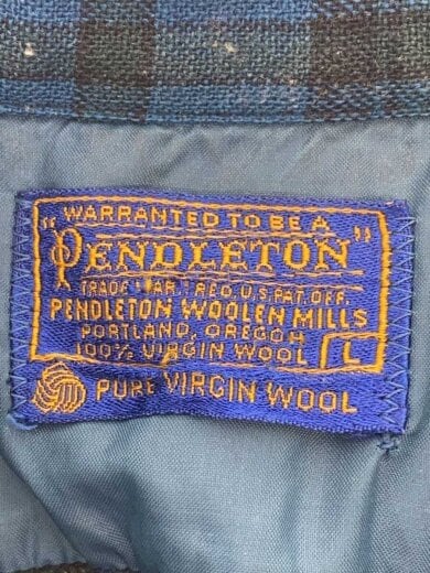 商品画像：長袖シャツ/L/ウール/BLU/チェック 3