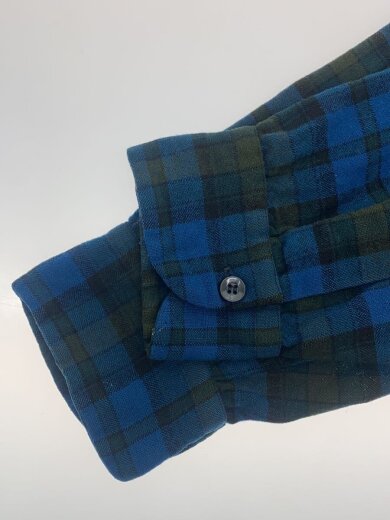商品画像：長袖シャツ/L/ウール/BLU/チェック 4