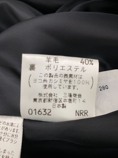 商品画像：コート/--/カシミア/BLK/無地/DW020-120-09 5