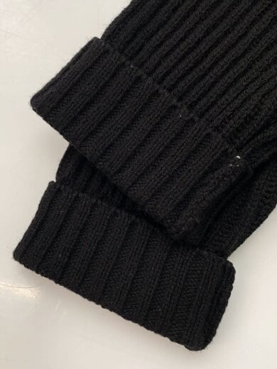 商品画像：ニット・セーター(厚手)/M/ウール/BLK/無地/596-3260508 5