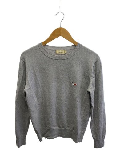 商品画像：ニット・セーター(薄手)/L/ウール/GRY/無地/AU00501KT1003 1