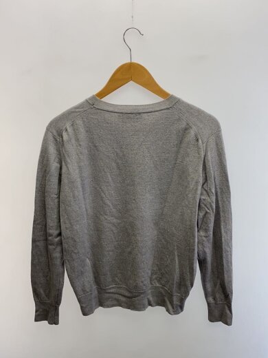 商品画像：ニット・セーター(薄手)/L/ウール/GRY/無地/AU00501KT1003 2