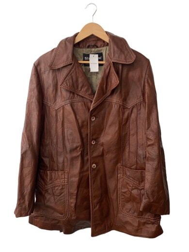 商品画像：Stratojac/レザージャケット・ブルゾン/44/レザー/BRW/無地 1