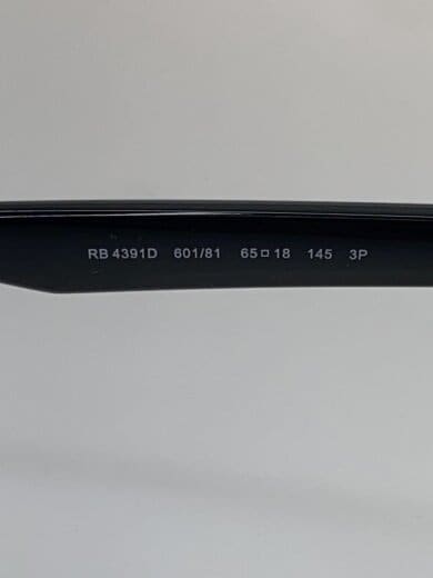 商品画像：サングラス/--/プラスチック/BLK/BLK/メンズ/RB4391D 5