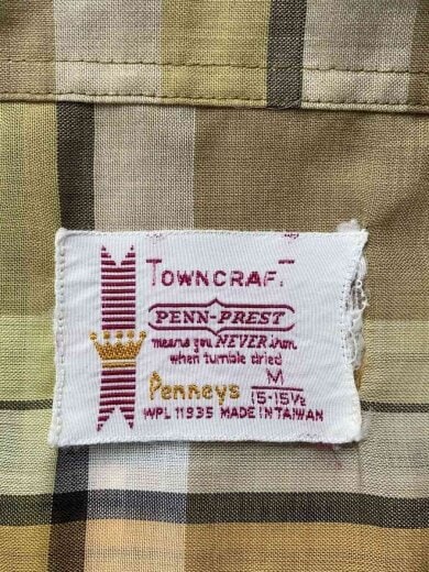 商品画像：70S/開襟/半袖シャツ/M/コットン/マルチカラー/チェック 3