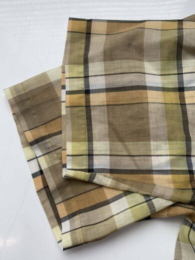 商品画像：70S/開襟/半袖シャツ/M/コットン/マルチカラー/チェック 4