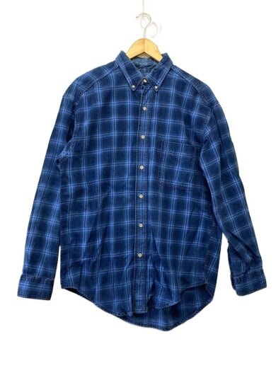 商品画像：USA製/ポロシャツ/M/コットン/BLU/オンブレCK 1