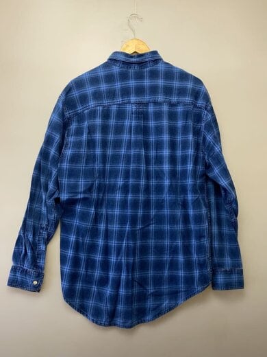 商品画像：USA製/ポロシャツ/M/コットン/BLU/オンブレCK 2