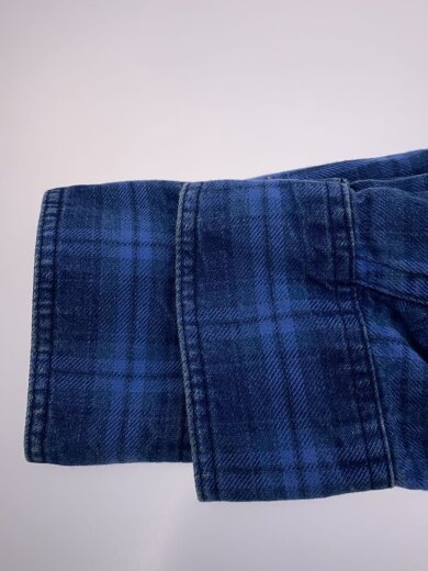 商品画像：USA製/ポロシャツ/M/コットン/BLU/オンブレCK 5