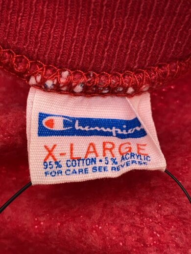 商品画像：70S/バータグ/OHIOスウェット/XL/コットン/RED/無地 3