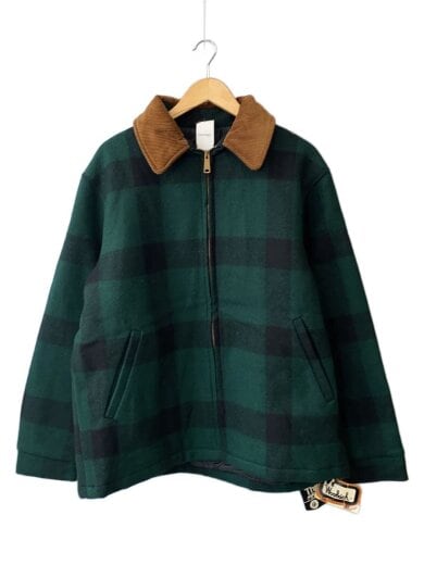 商品画像：80S/USA製/デッドスtックジャケット/L/ウール/GRN/無地 1