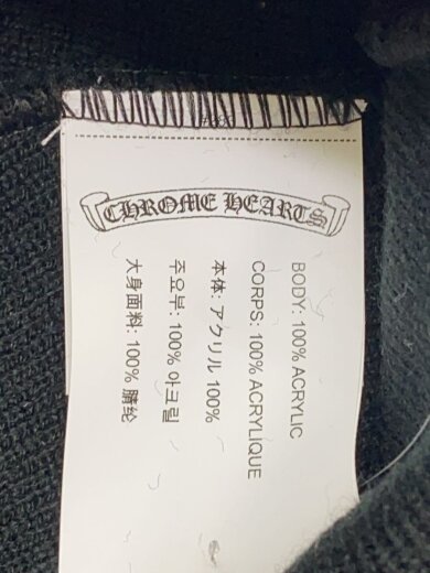 商品画像：ニットキャップ/--/アクリル/BLK/無地/メンズ 4