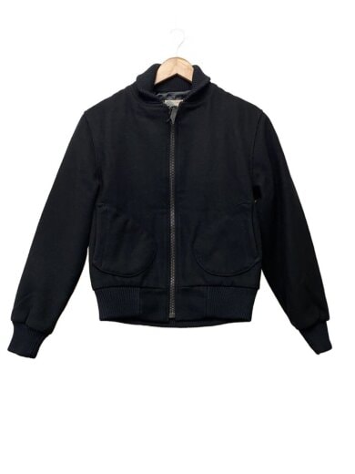 商品画像：ブルゾン/--/ウール/BLK/無地 1