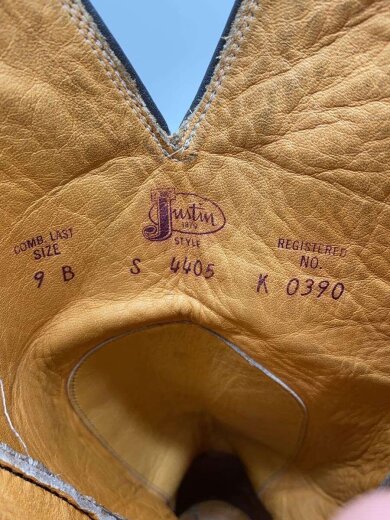商品画像：JUSTIN/ウェスタンブーツ/US9/CRM/レザー// 5