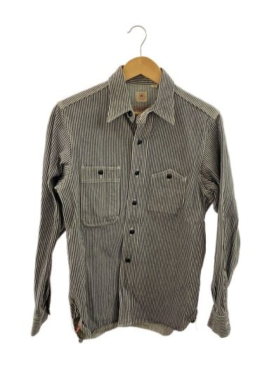 商品画像：長袖シャツ/S/コットン/ストライプ/SC23737 1