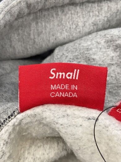 商品画像：パーカー/S/コットン/GRY/無地/襟元シミ有 4