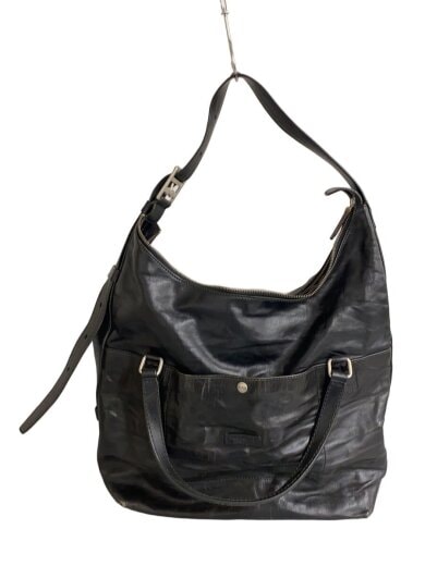 商品画像：トートバッグ/レザー/BLK/無地 1