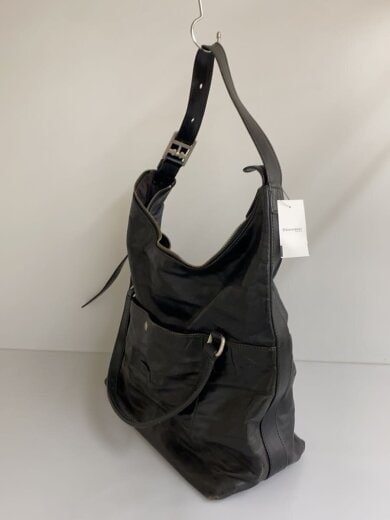 商品画像：トートバッグ/レザー/BLK/無地 2