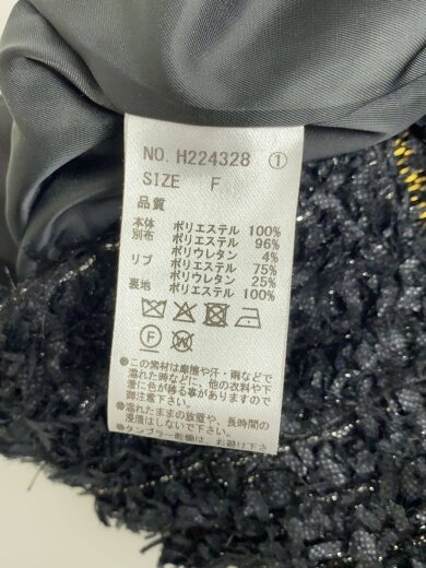 商品画像：ジャケット/FREE/ポリエステル/BLK/h224328 4